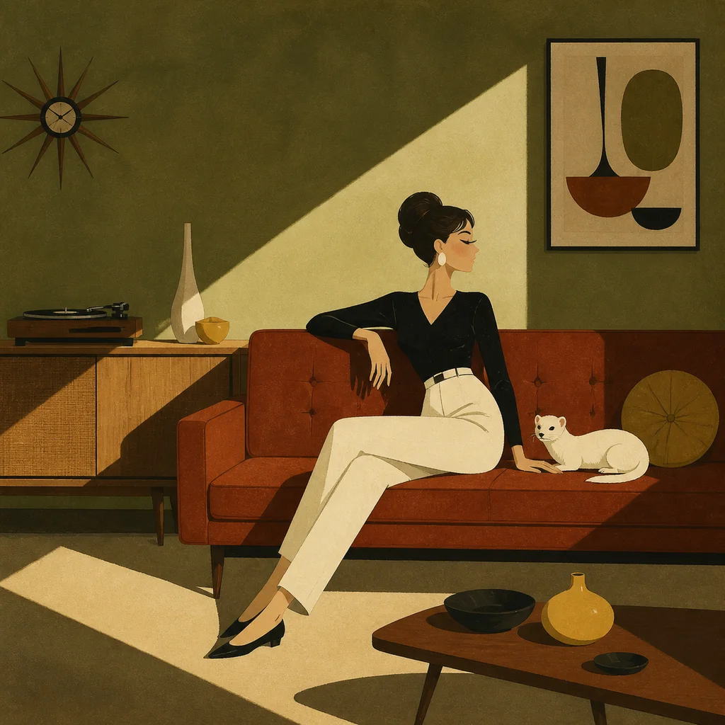 Mid-Century Interior Scene