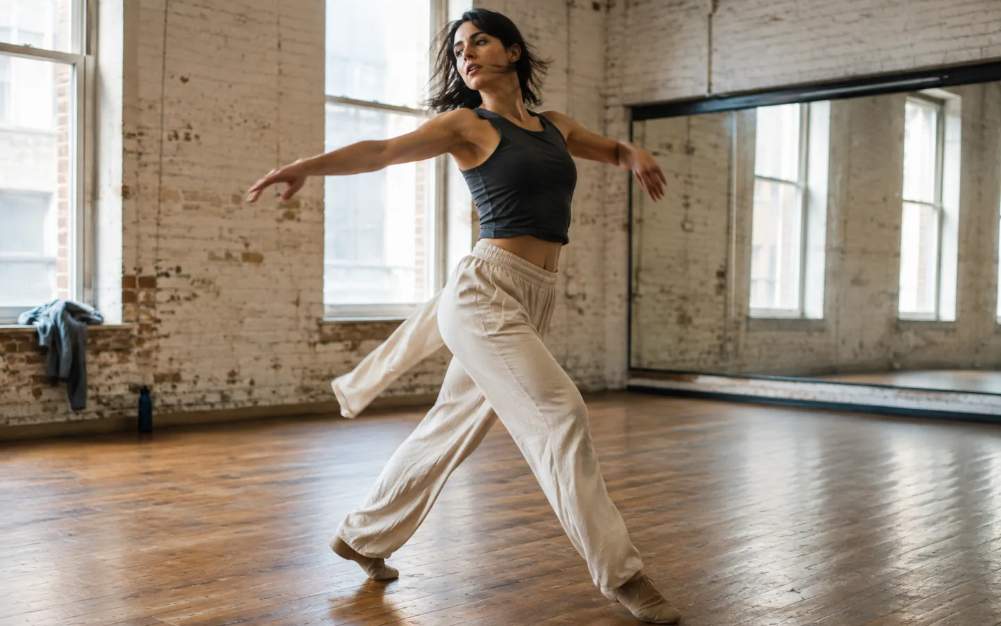 Character dance video generated from a reference motion clip